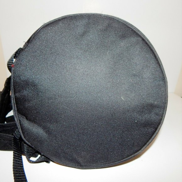 Logomark Meridian Health Branded Cooler Backpack Draw-String Duffle Bag Black - Picture 10 of 12